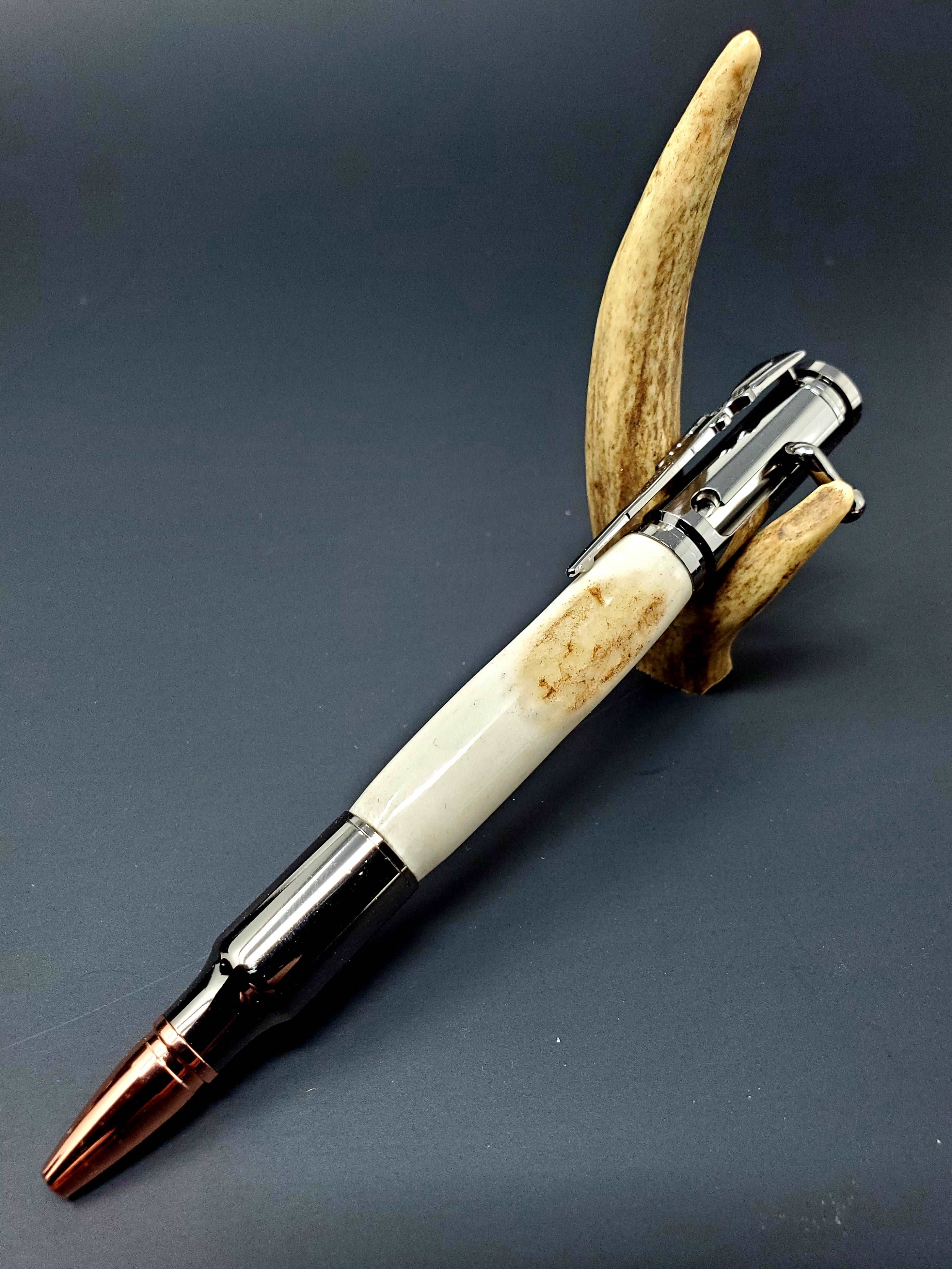 Bolt high quality Action Deer Antler Pen