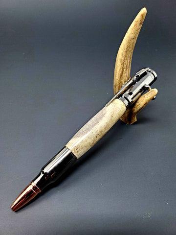 Hand-Turned Antler Bullet Pen – A Unique Blend of Elegance and Precision