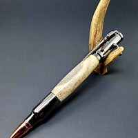 Hand-Turned Antler Bullet Pen – A Unique Blend of Elegance and Precision