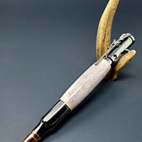 Hand-Turned Antler Bullet Pen – A Unique Blend of Elegance and Precision