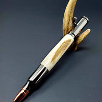 Hand-Turned Antler Bullet Pen – A Unique Blend of Elegance and Precision