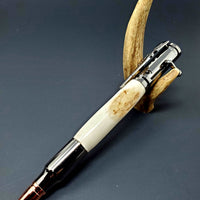 Hand-Turned Antler Bullet Pen – A Unique Blend of Elegance and Precision