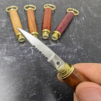 Handcrafted Wooden Keychain with Hidden Pocket Knife – Discreet and Practical Utility Tool