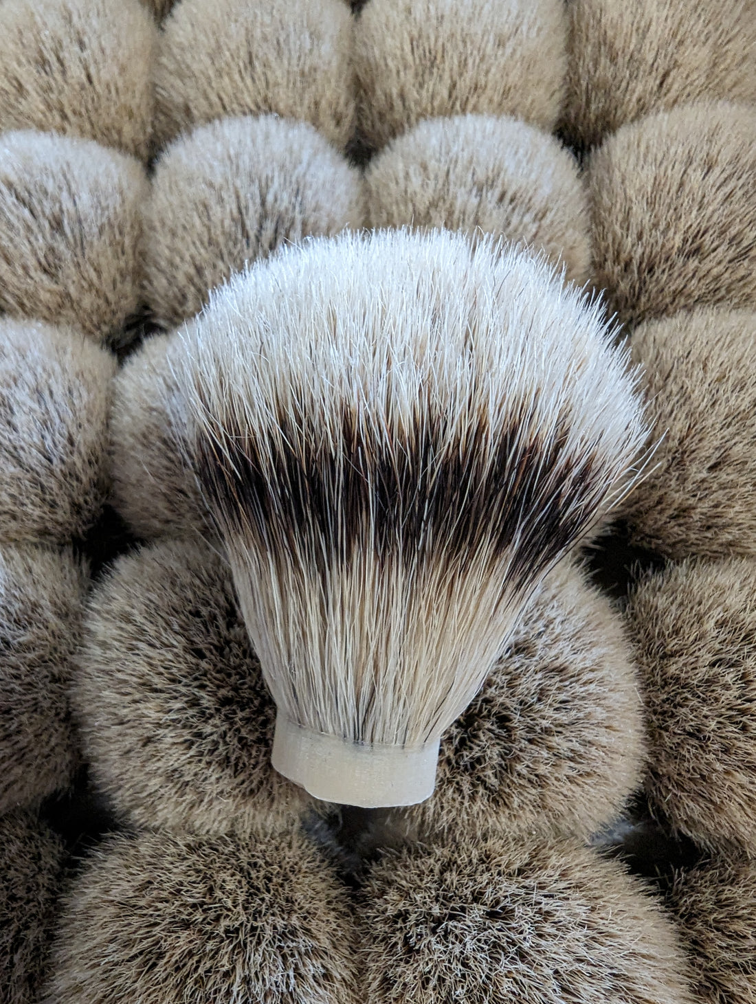 Hand-turned Badger Shave Brush Made From Texas Mesquite