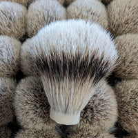 Hand-turned Badger Shave Brush Made From Texas Mesquite