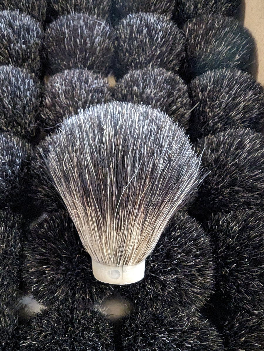 Hand-turned Badger Shave Brush Made From Texas Mesquite