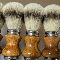 silver tip badger brushes with mesquite wood handles