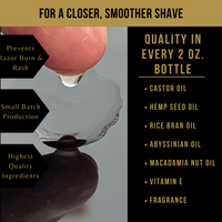 ingredients of journeyman pre shave oil from mc shave gear