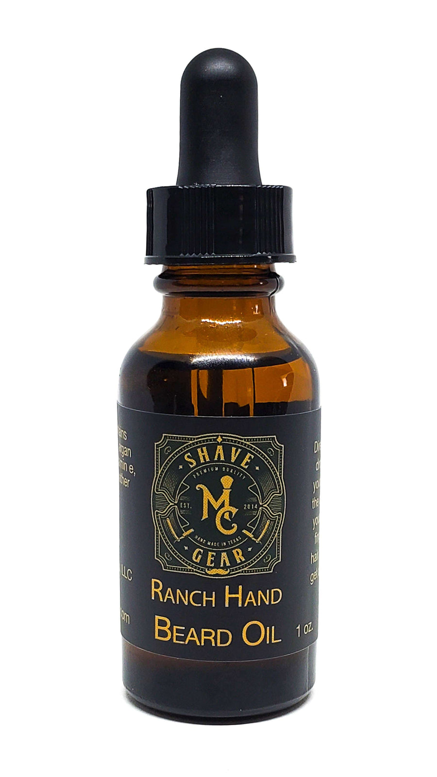 ranch hand beard oil to help beard styling and healthy beard and skin