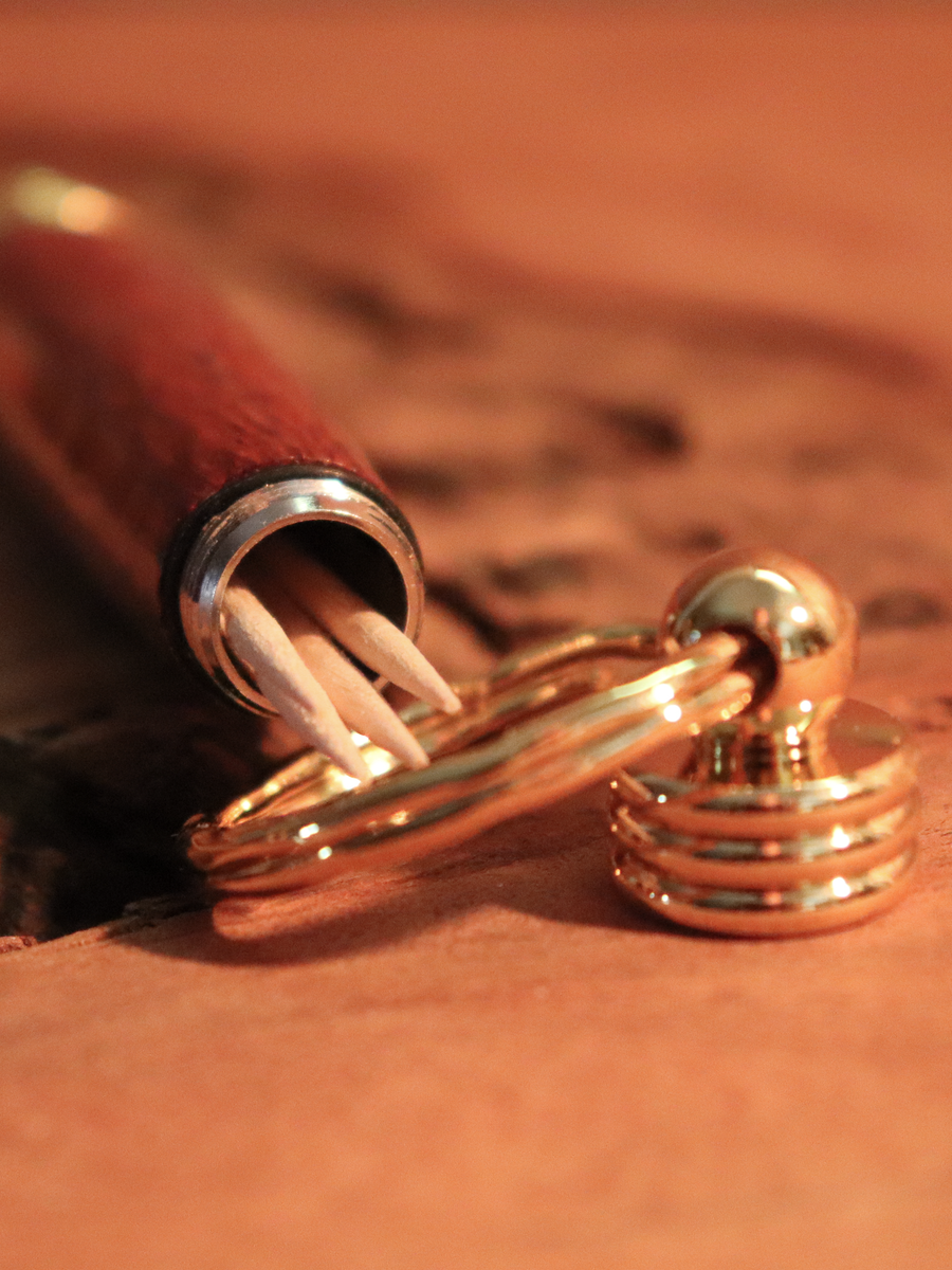 Secret Compartment Keychain - Great for toothpicks, emergency cash or anything else.